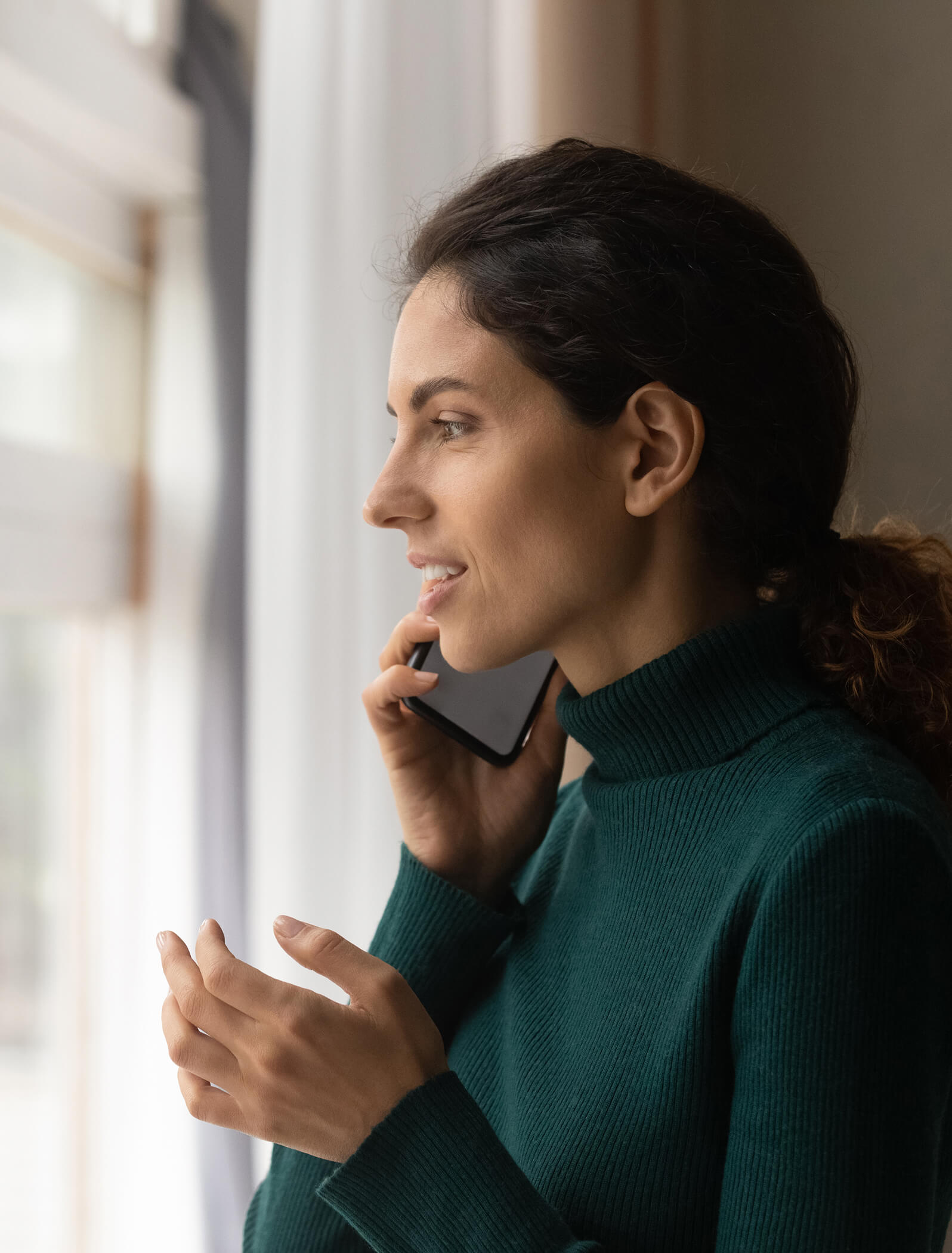 Women making a phone call