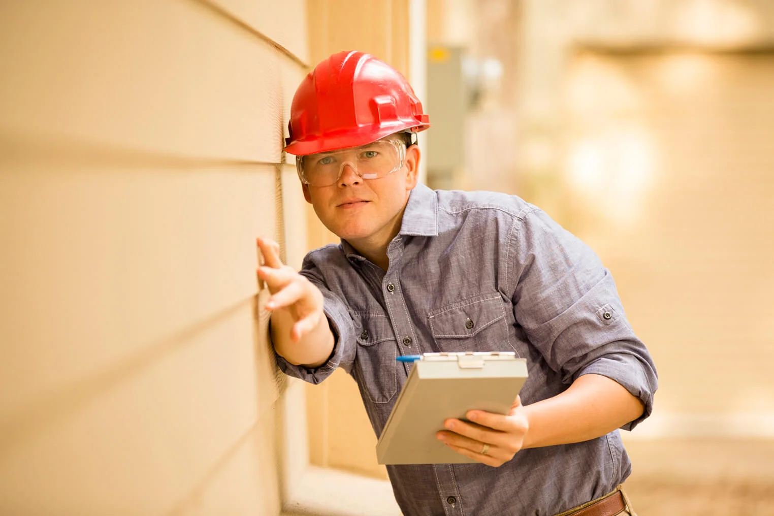 Inspecting wood of a home